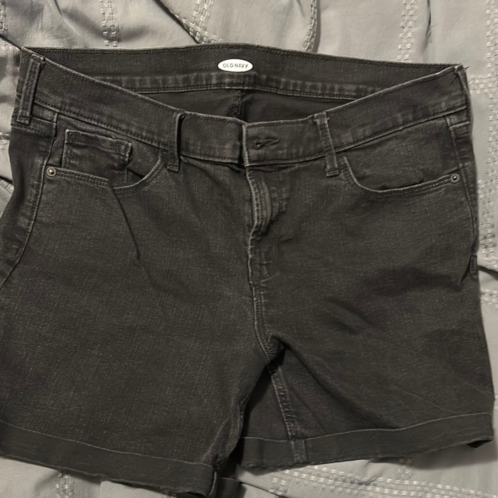 Old Navy Black Denim Shorts